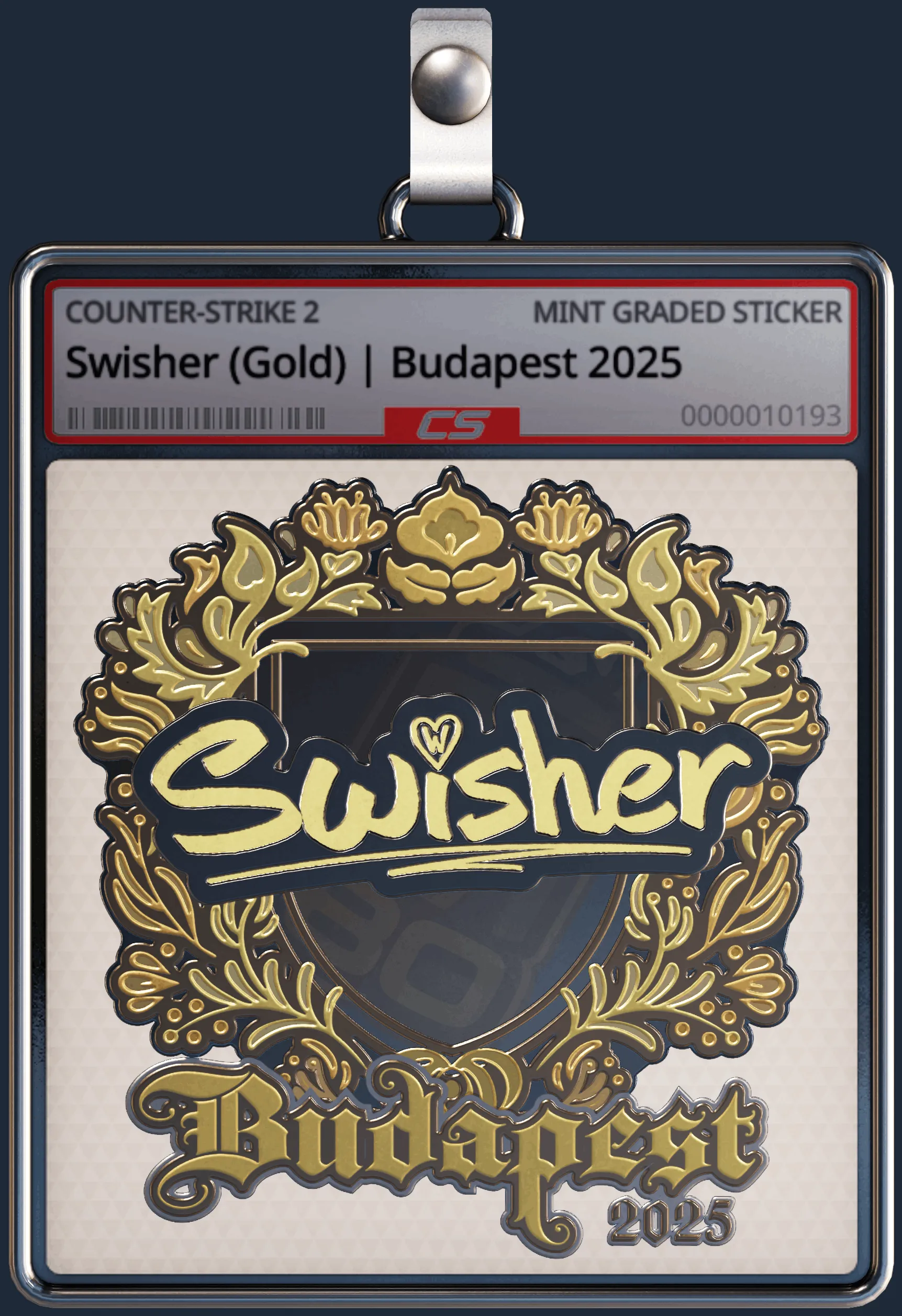 Sticker | Swisher (Gold) | Budapest 2025