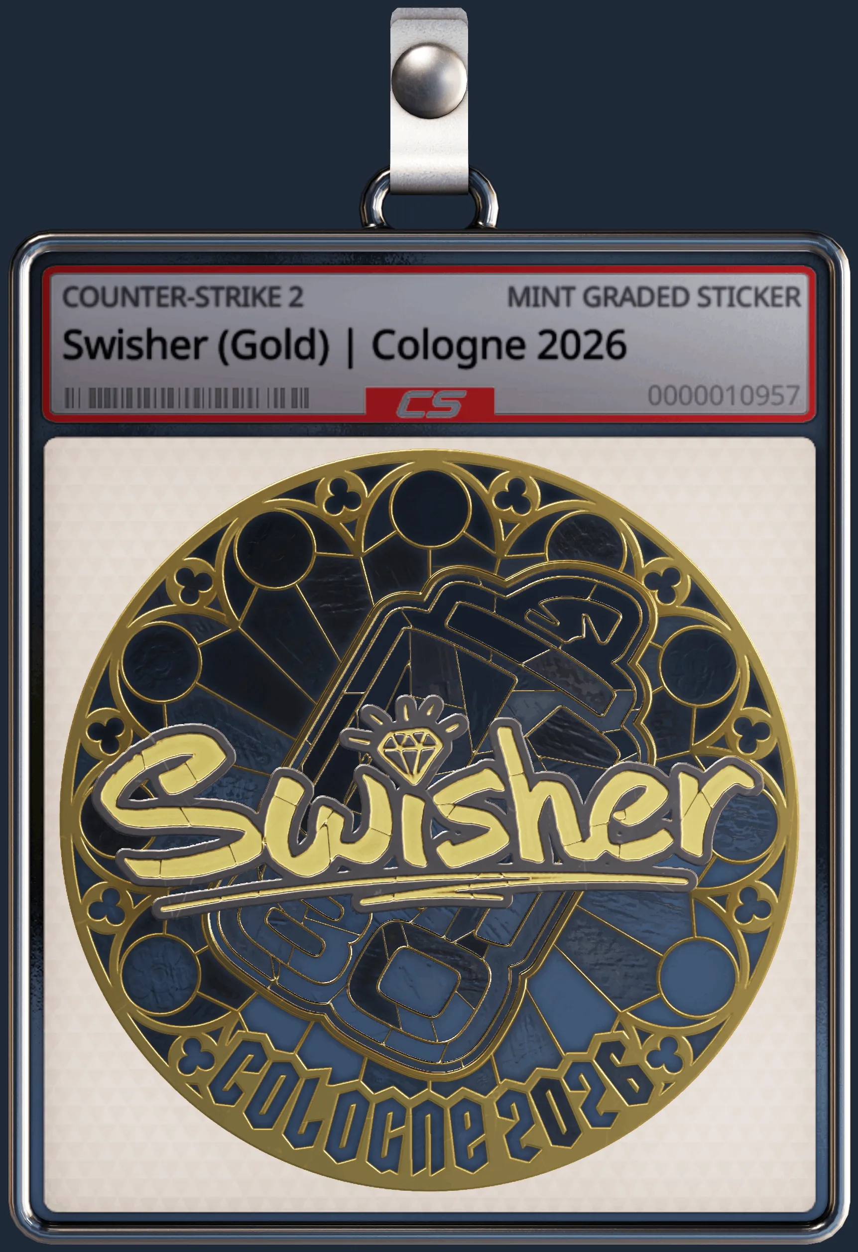 Sticker | Swisher (Gold) | Cologne 2026