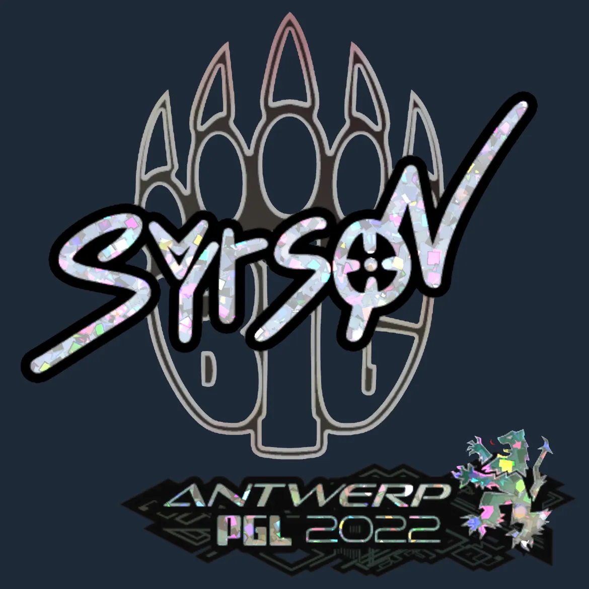 Sticker | syrsoN (Glitter) | Antwerp 2022