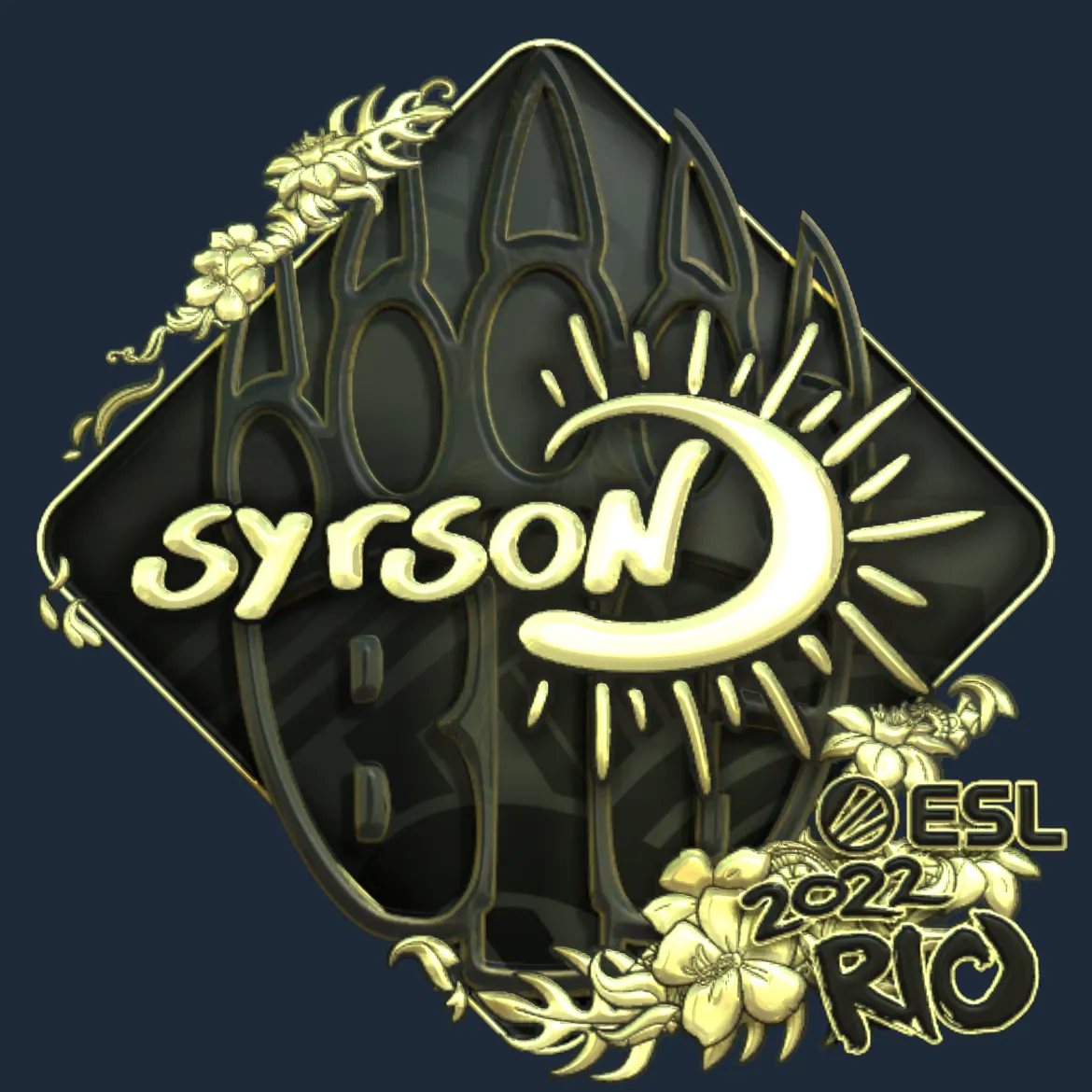 Sticker | syrsoN (Gold) | Rio 2022