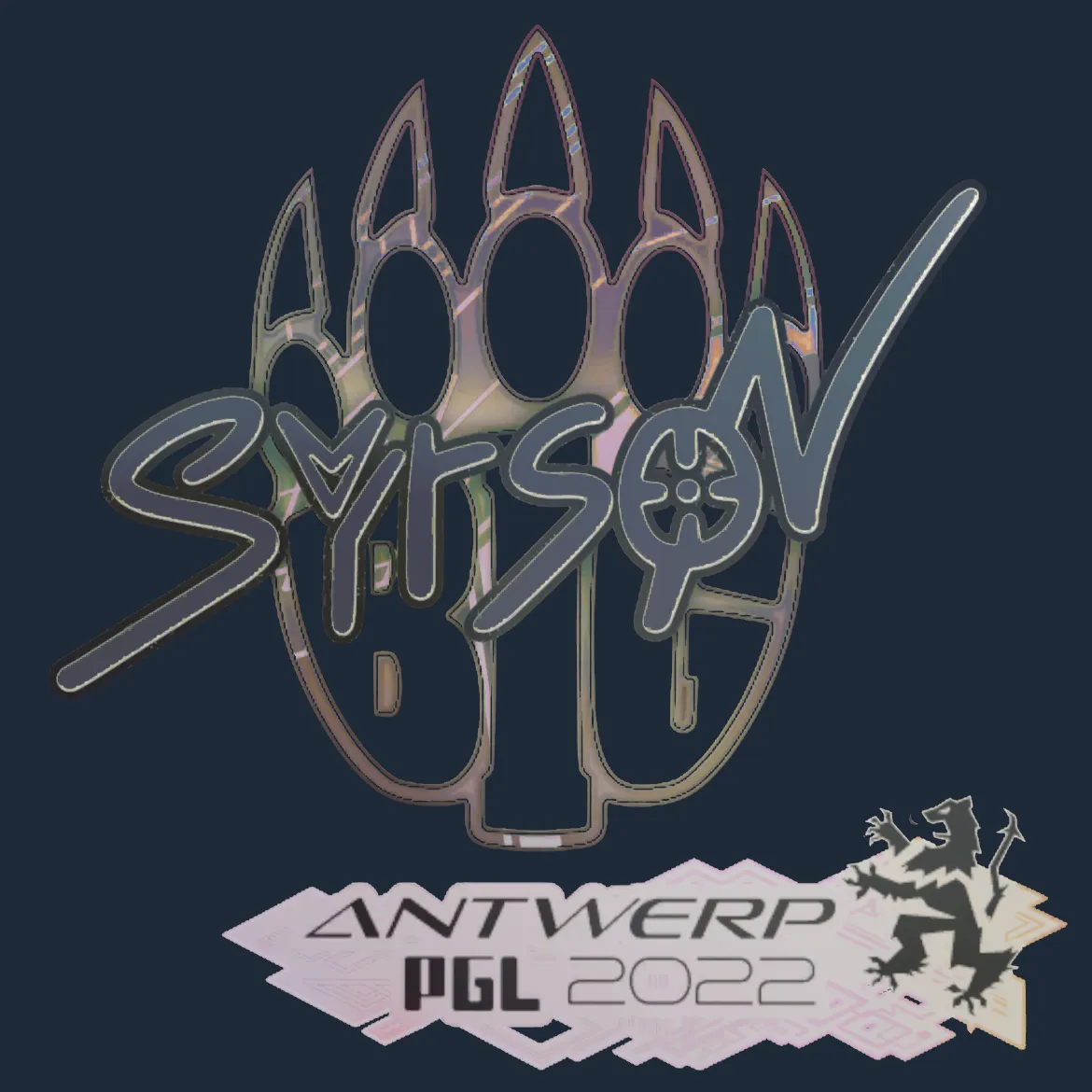 Sticker | syrsoN (Holo) | Antwerp 2022