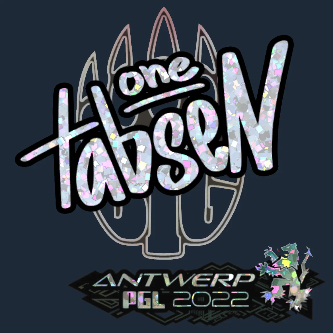 Sticker | tabseN (Glitter) | Antwerp 2022