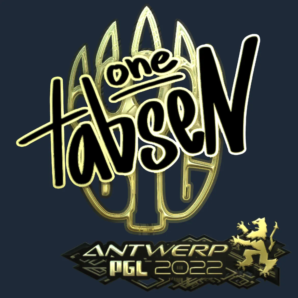 Sticker | tabseN (Gold) | Antwerp 2022