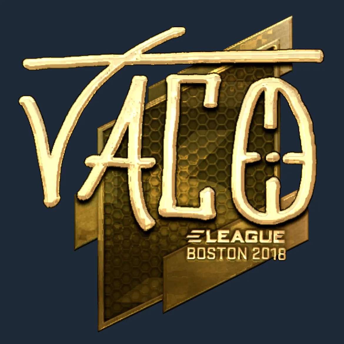 Sticker | TACO (Gold) | Boston 2018