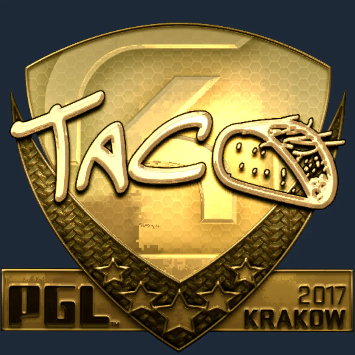 Sticker | TACO (Gold) | Krakow 2017