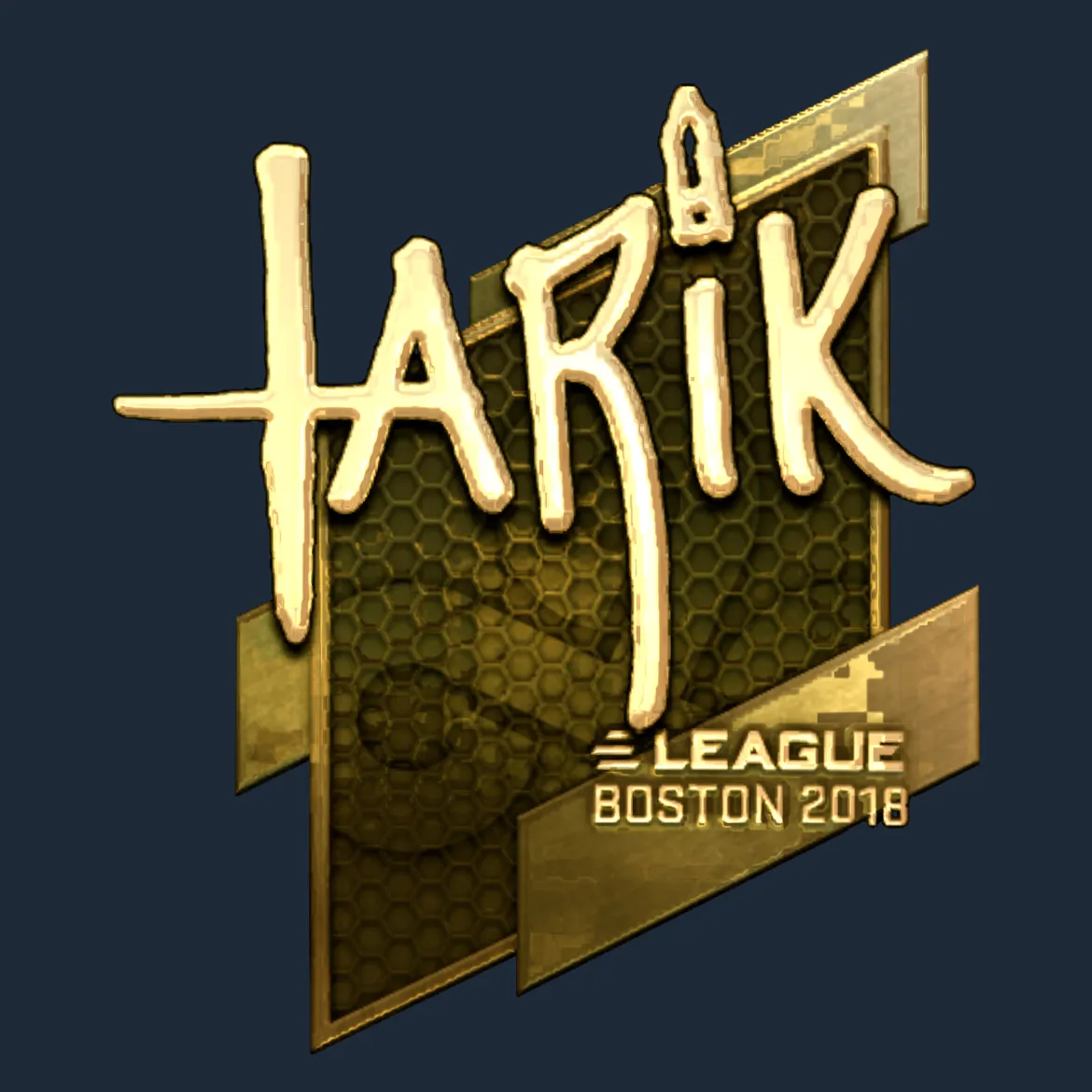 Sticker | tarik (Gold) | Boston 2018