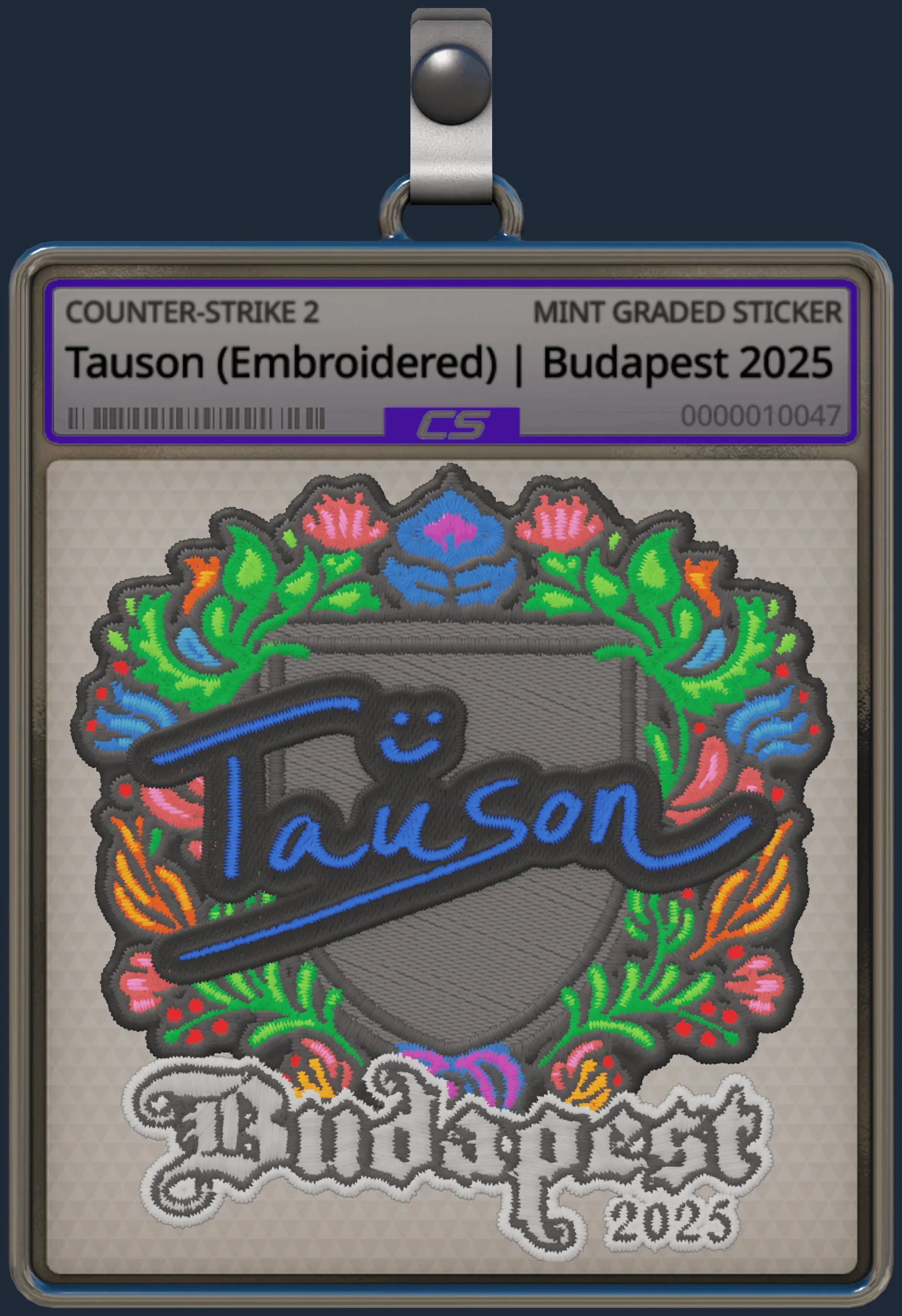 Sticker | Tauson (Embroidered) | Budapest 2025