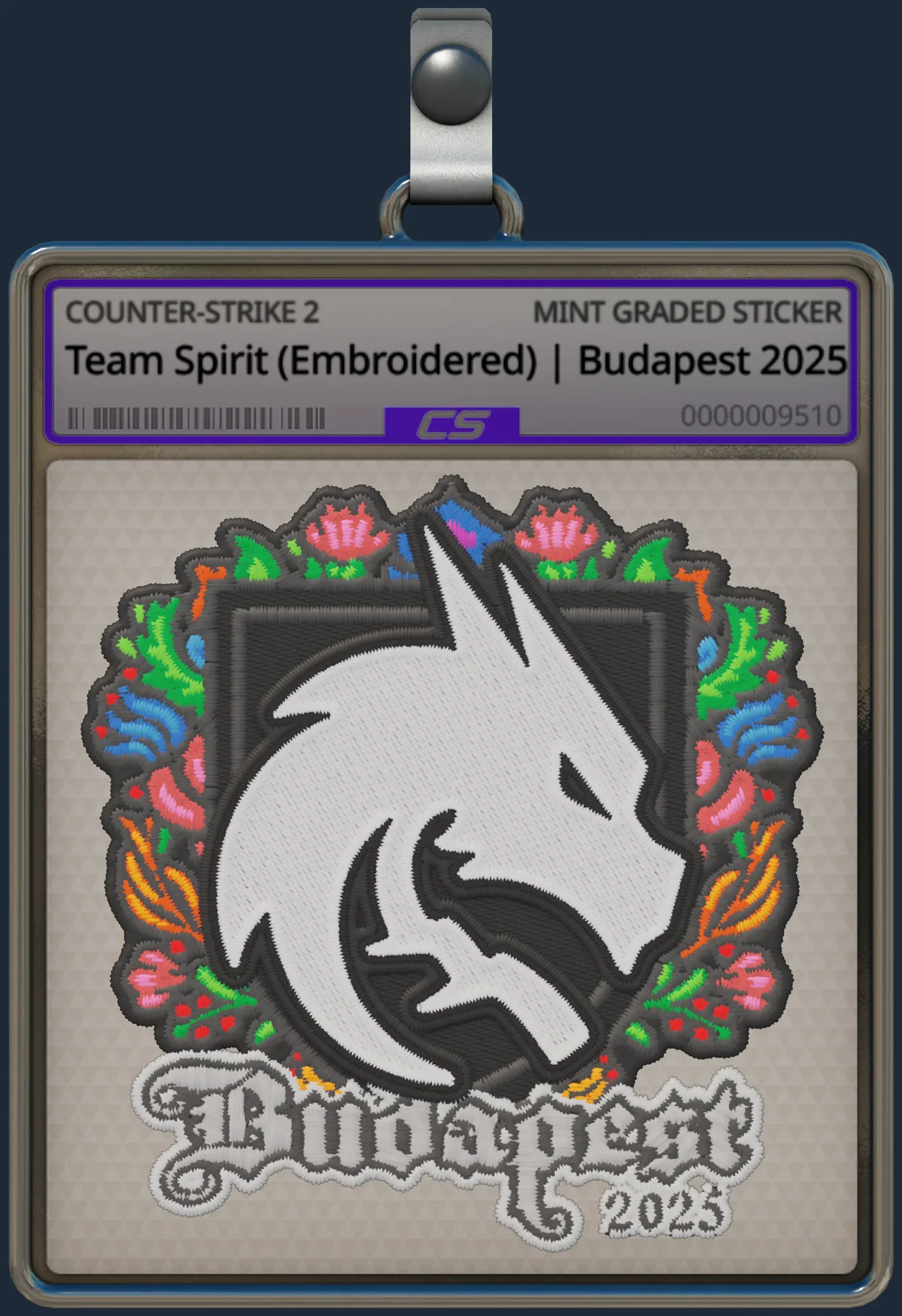 Sticker | Team Spirit (Embroidered) | Budapest 2025