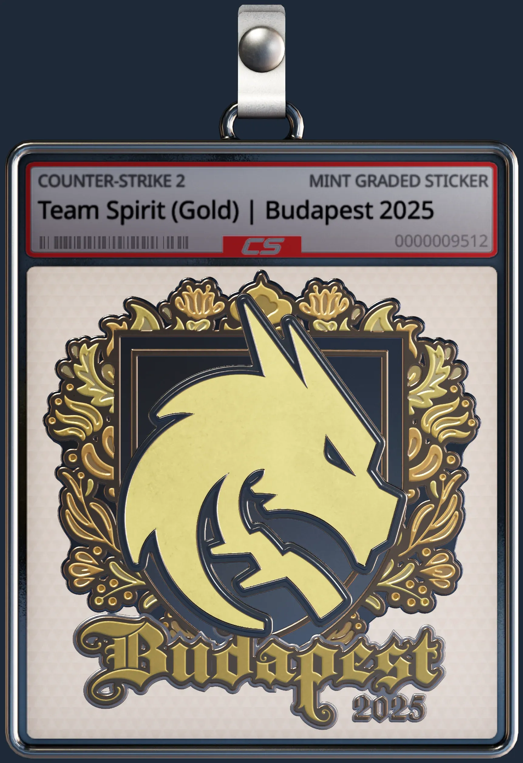 Sticker | Team Spirit (Gold) | Budapest 2025