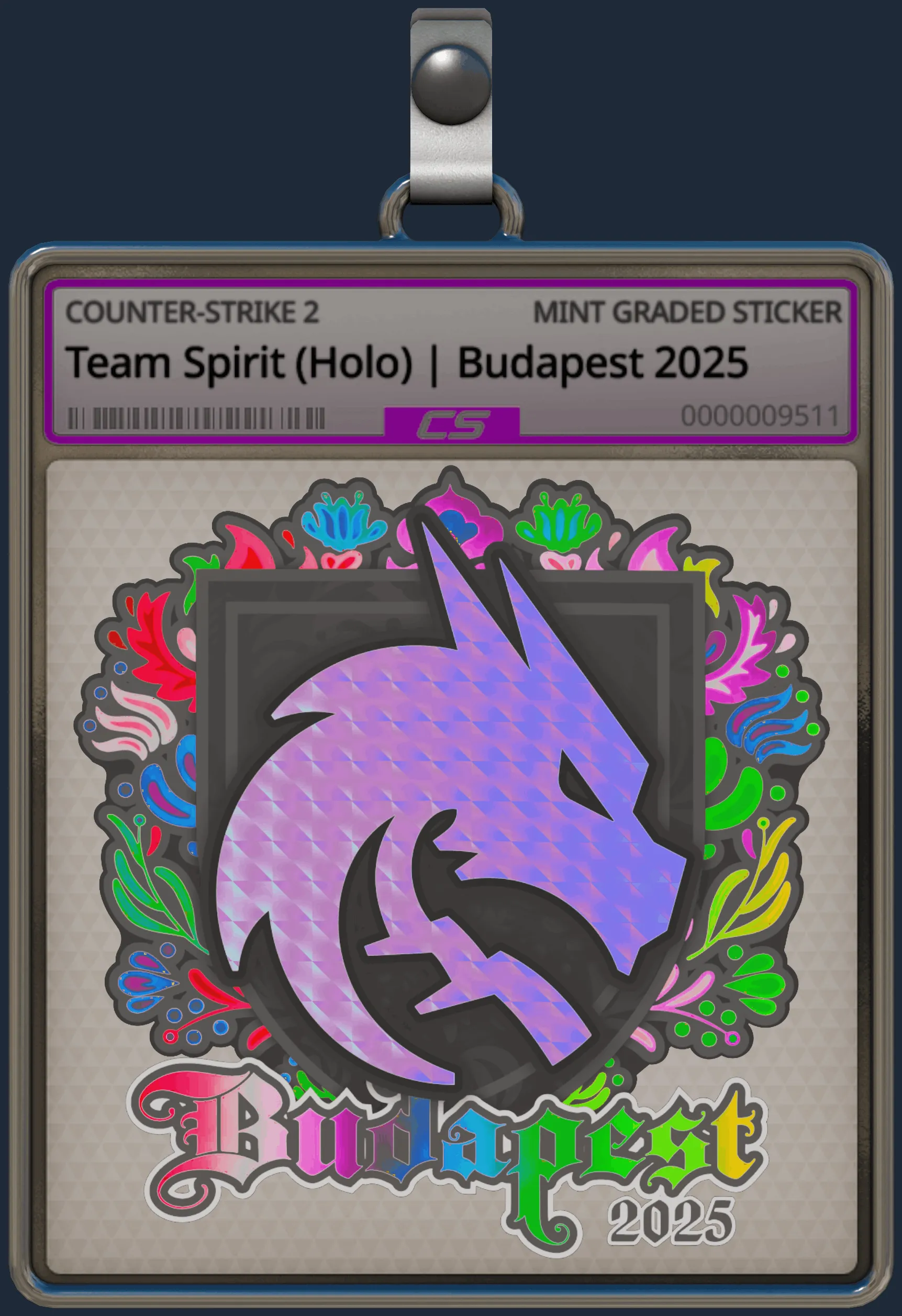 Sticker | Team Spirit (Holo) | Budapest 2025