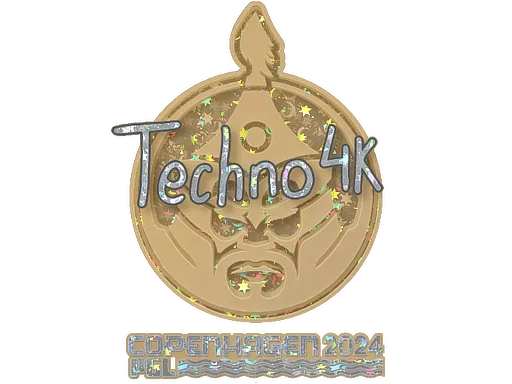 Sticker | Techno4K (Glitter) | Copenhagen 2024
