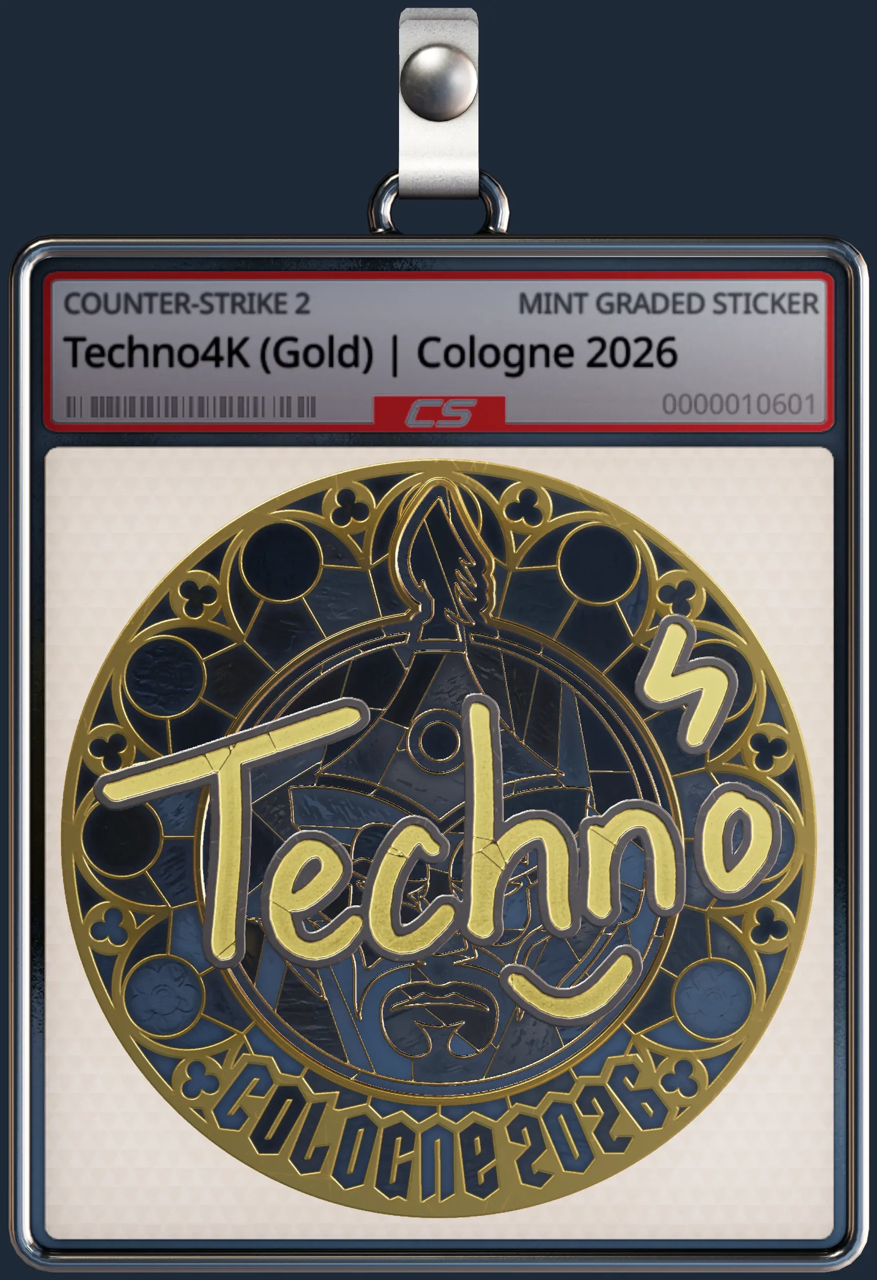 Sticker | Techno4K (Gold) | Cologne 2026