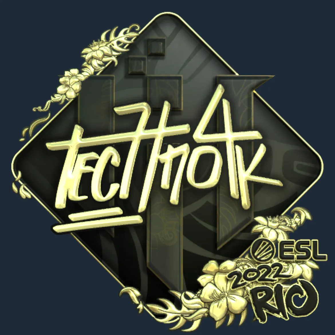 Sticker | Techno4K (Gold) | Rio 2022