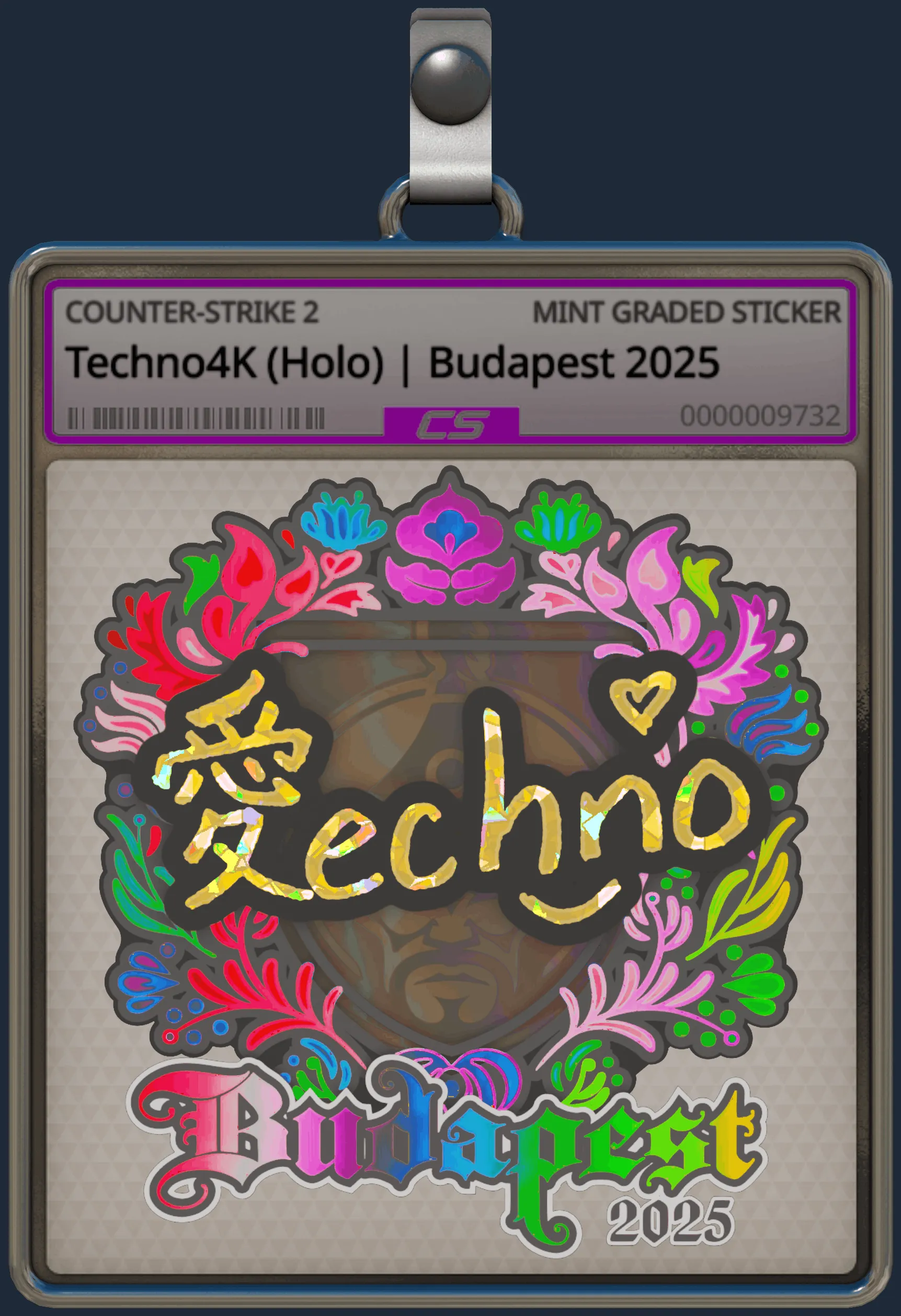Sticker | Techno4K (Holo) | Budapest 2025