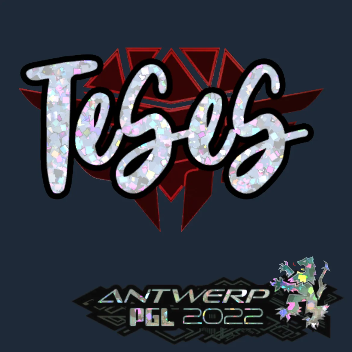Sticker | TeSeS (Glitter) | Antwerp 2022