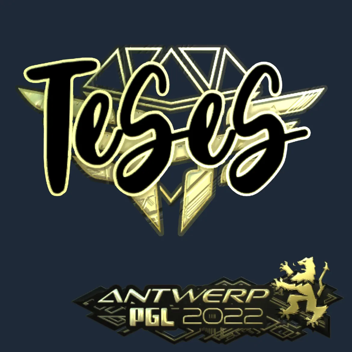 Sticker | TeSeS (Gold) | Antwerp 2022