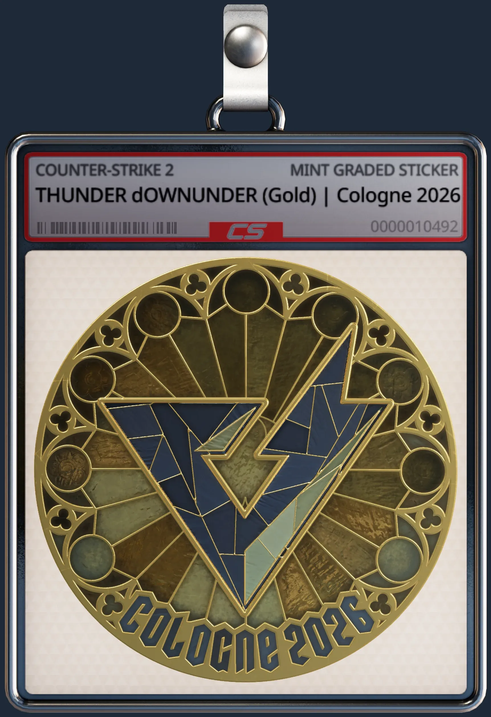 Sticker | THUNDER dOWNUNDER (Gold) | Cologne 2026