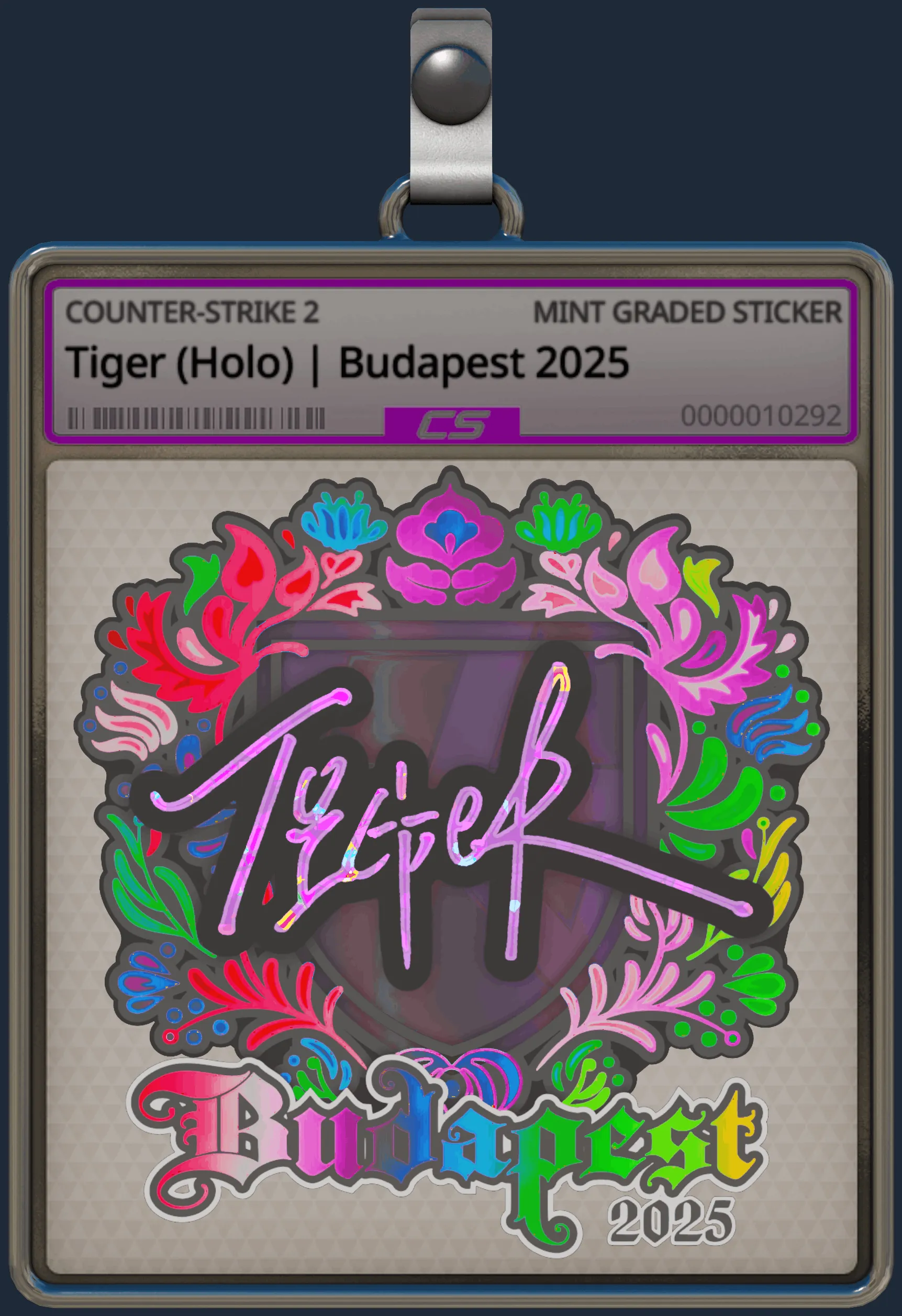 Sticker | Tiger (Holo) | Budapest 2025