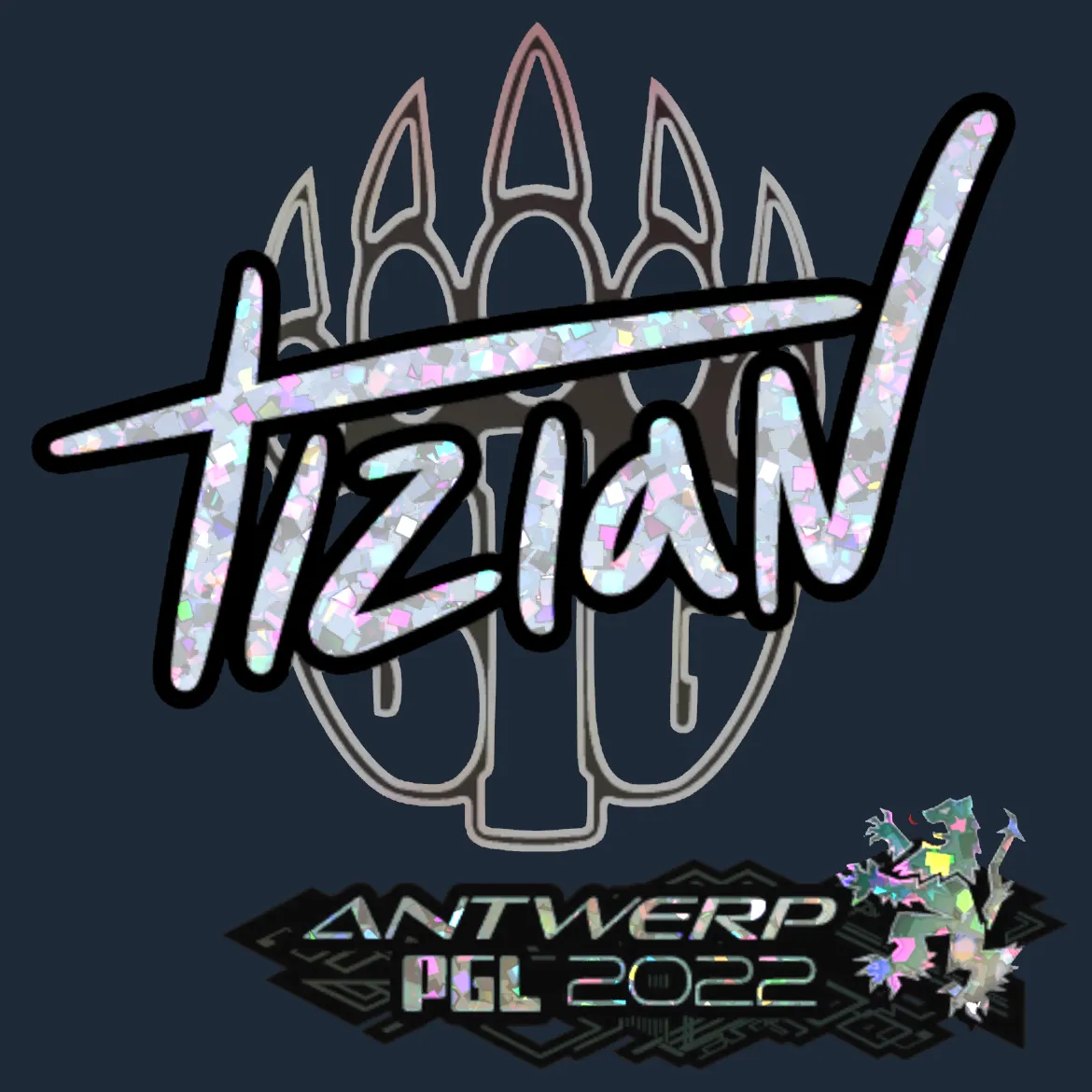Sticker | tiziaN (Glitter) | Antwerp 2022