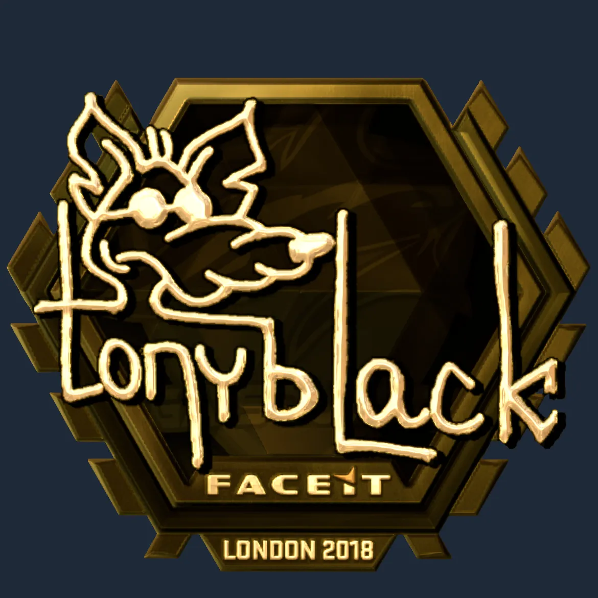 Sticker | tonyblack (Gold) | London 2018