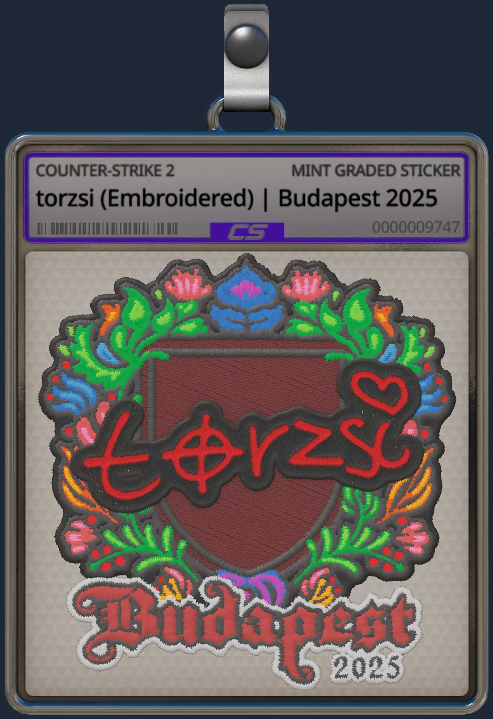 Sticker | torzsi (Embroidered) | Budapest 2025