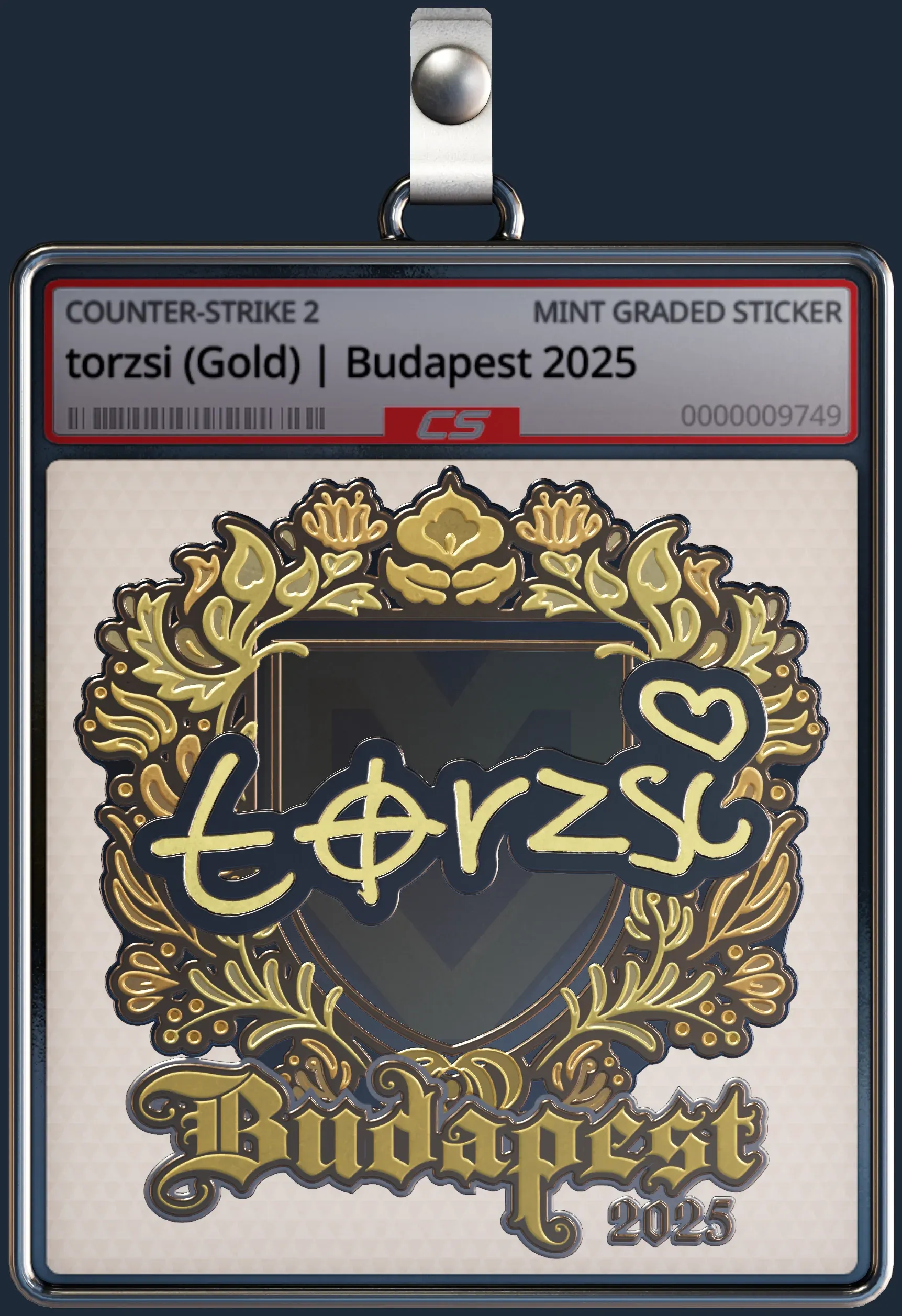 Sticker | torzsi (Gold) | Budapest 2025