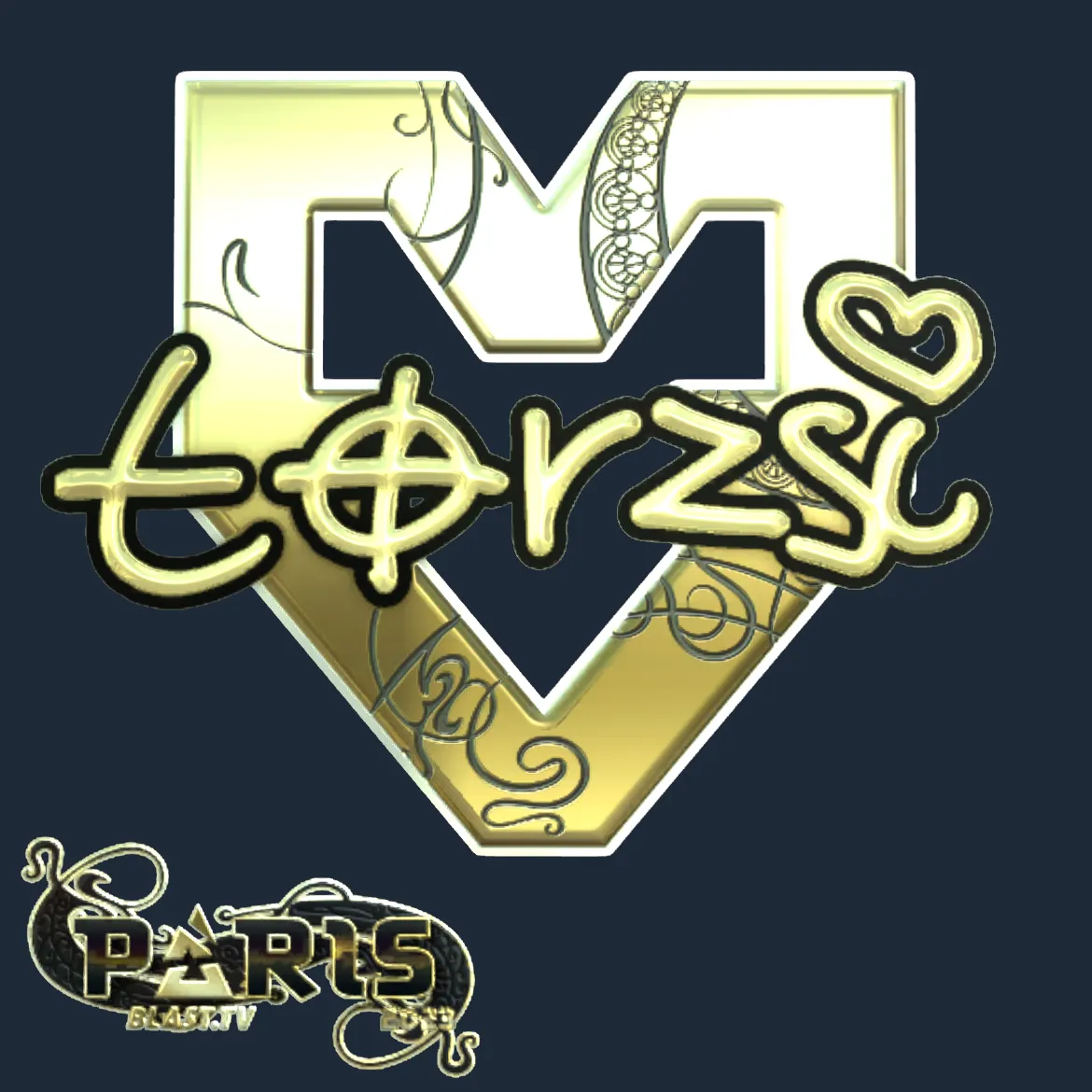 Sticker | torzsi (Gold) | Paris 2023