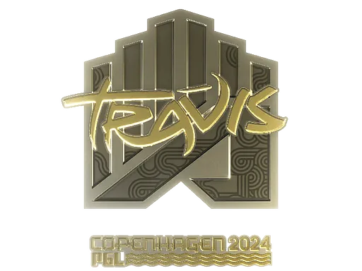 Sticker | TRAVIS (Gold) | Copenhagen 2024