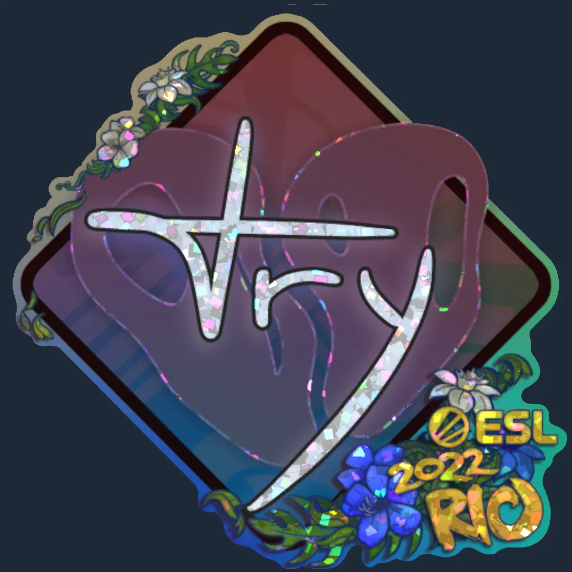 Sticker | TRY (Glitter) | Rio 2022