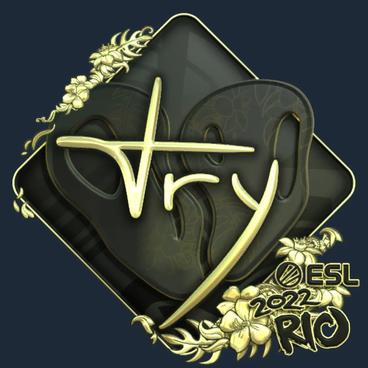 Sticker | TRY (Gold) | Rio 2022