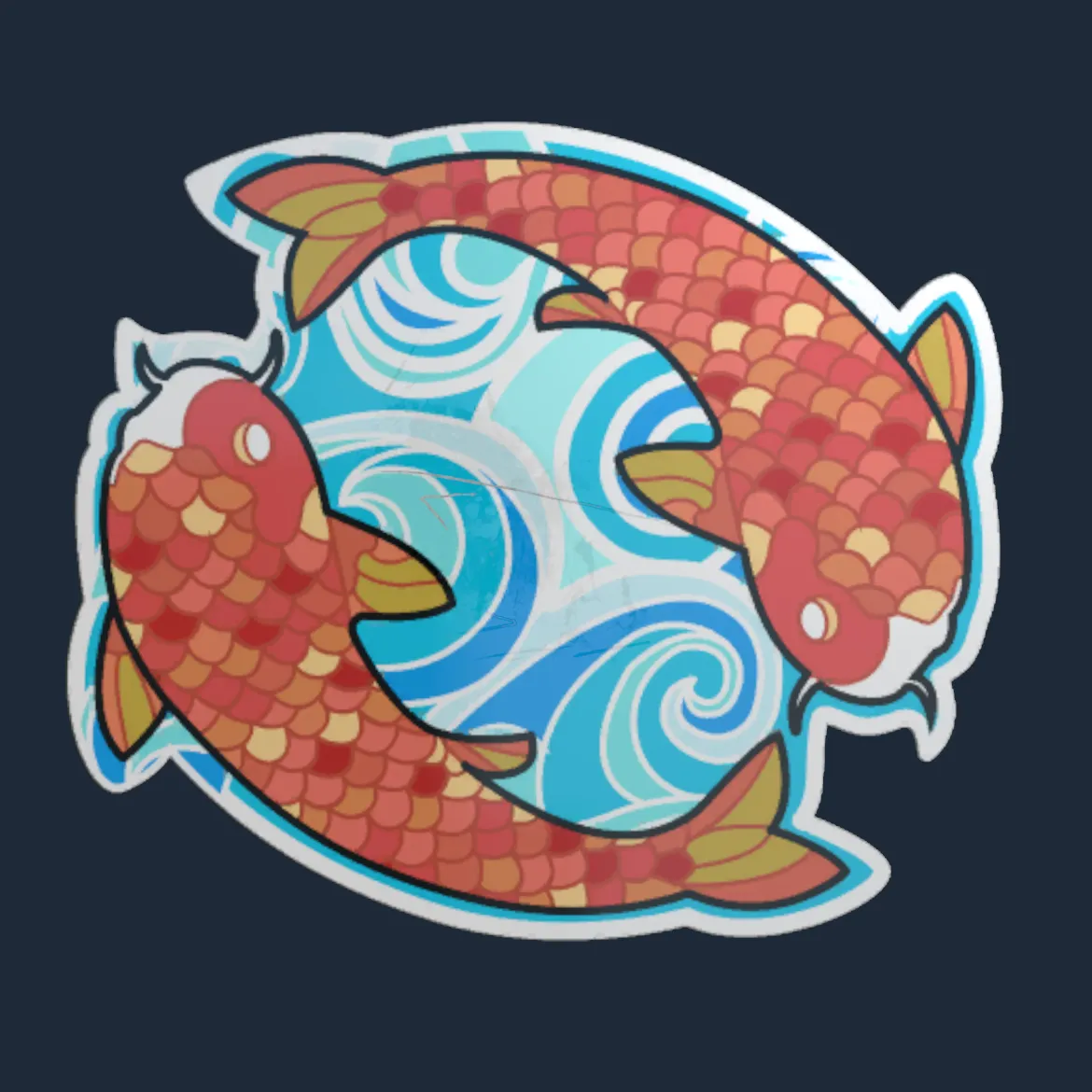 Sticker | Twin Koi