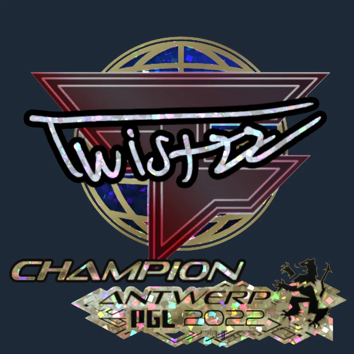 Sticker | Twistzz (Glitter, Champion) | Antwerp 2022