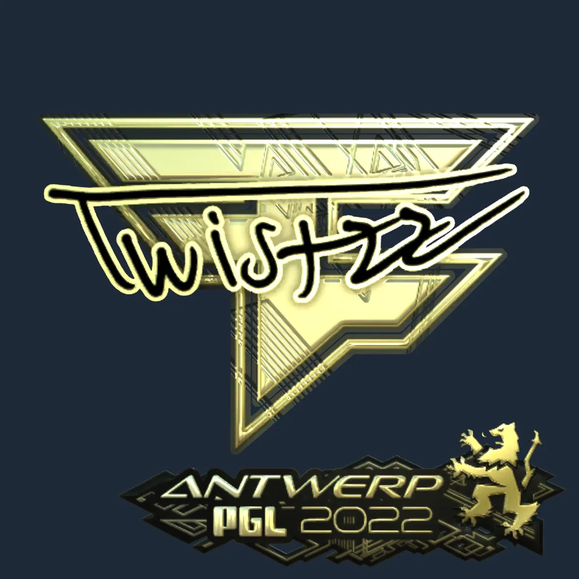 Sticker | Twistzz (Gold) | Antwerp 2022