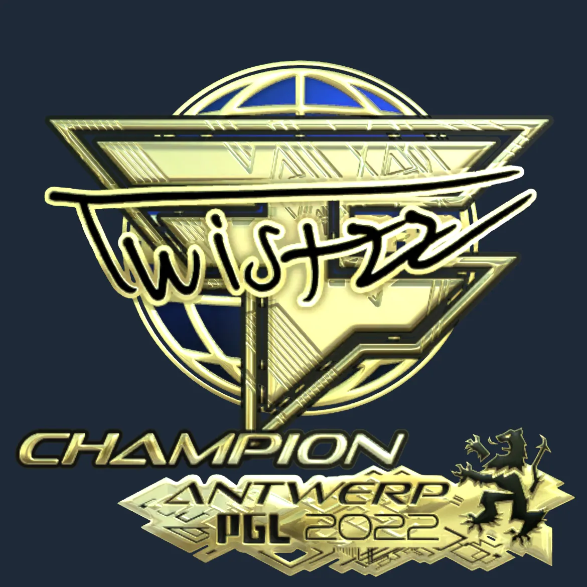 Sticker | Twistzz (Gold, Champion) | Antwerp 2022