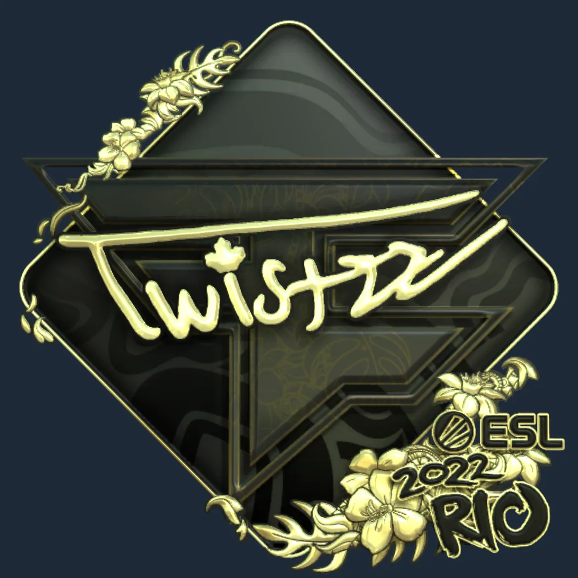 Sticker | Twistzz (Gold) | Rio 2022