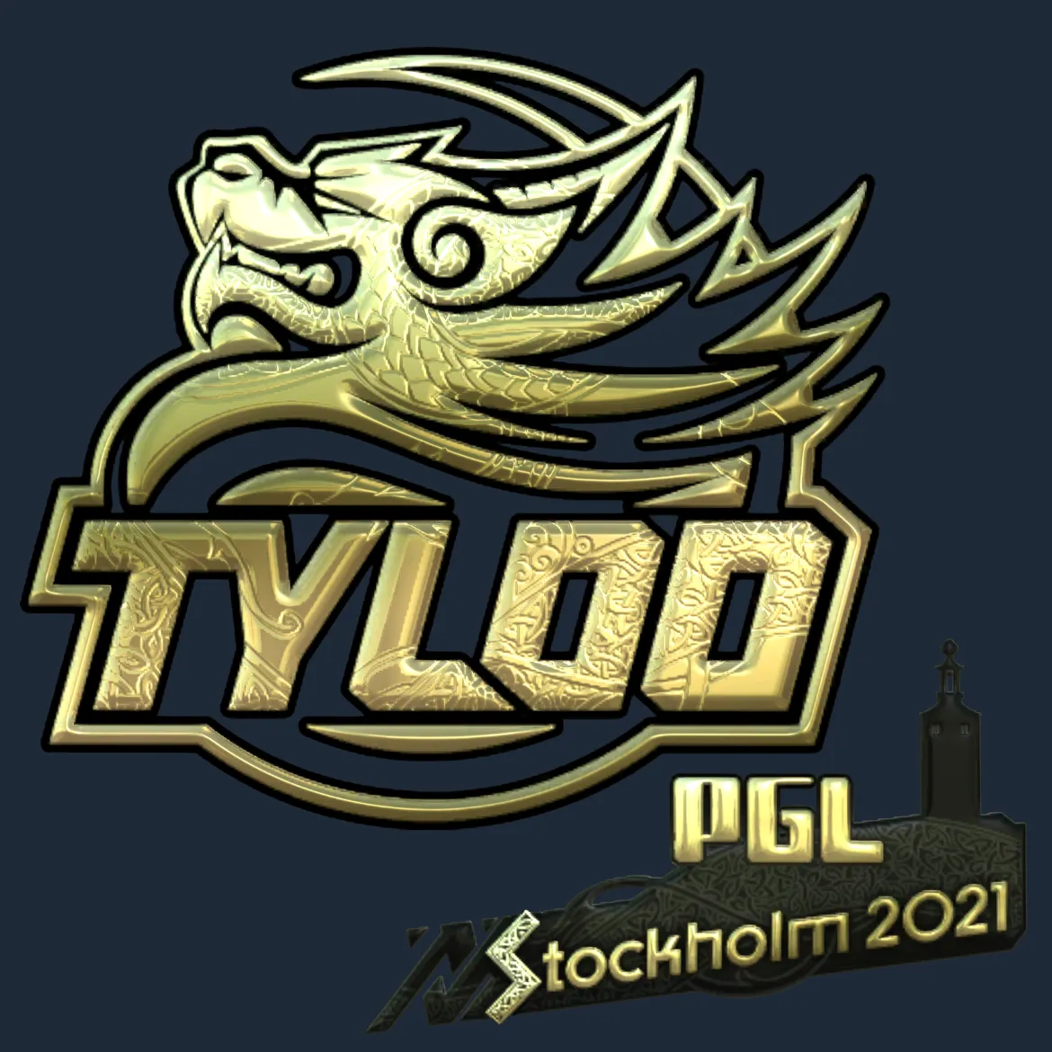 Sticker | Tyloo (Gold) | Stockholm 2021