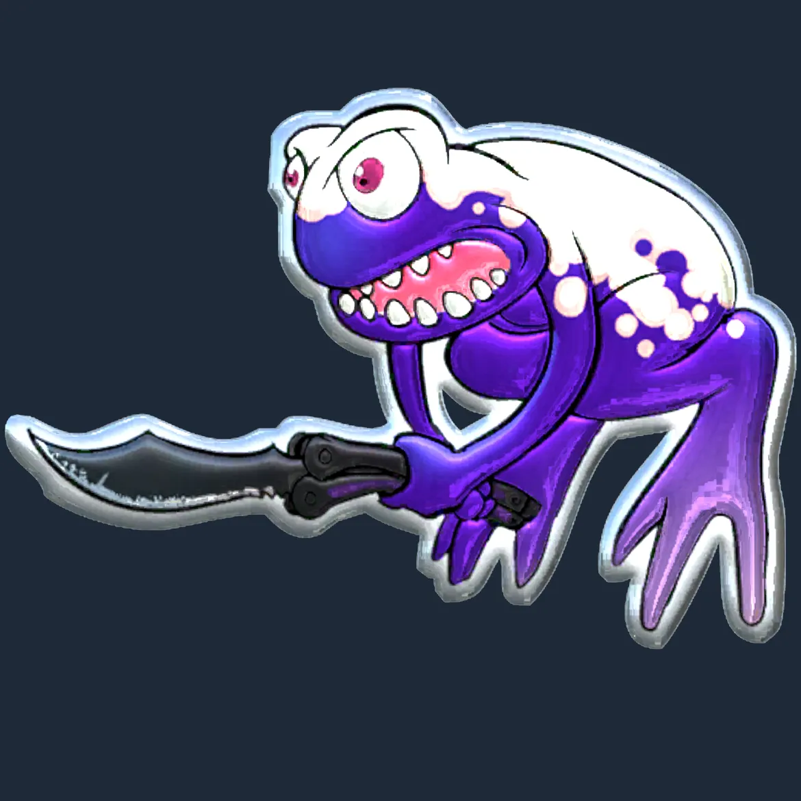 Sticker | Ultraviolet Poison Frog (Foil)