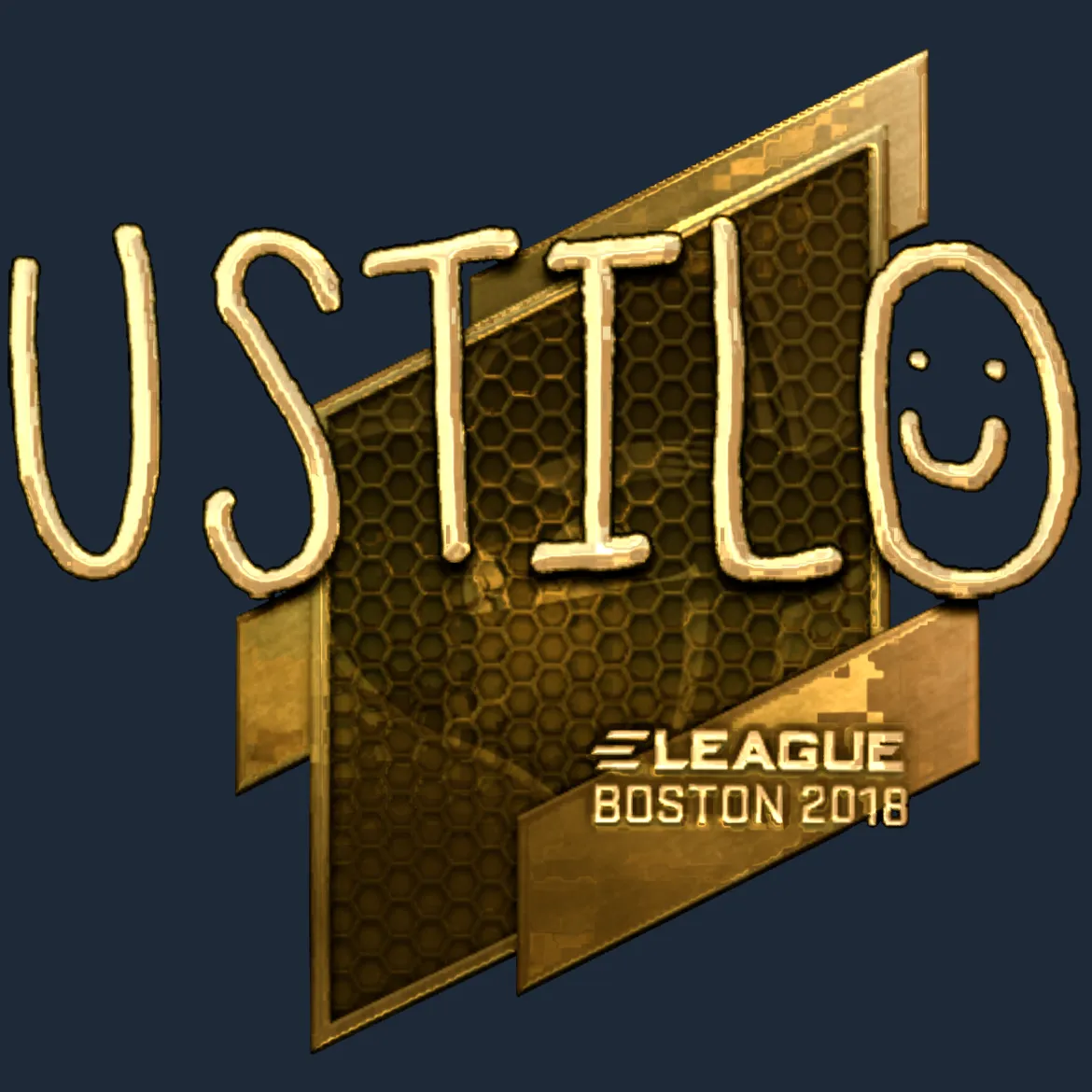 Sticker | USTILO (Gold) | Boston 2018