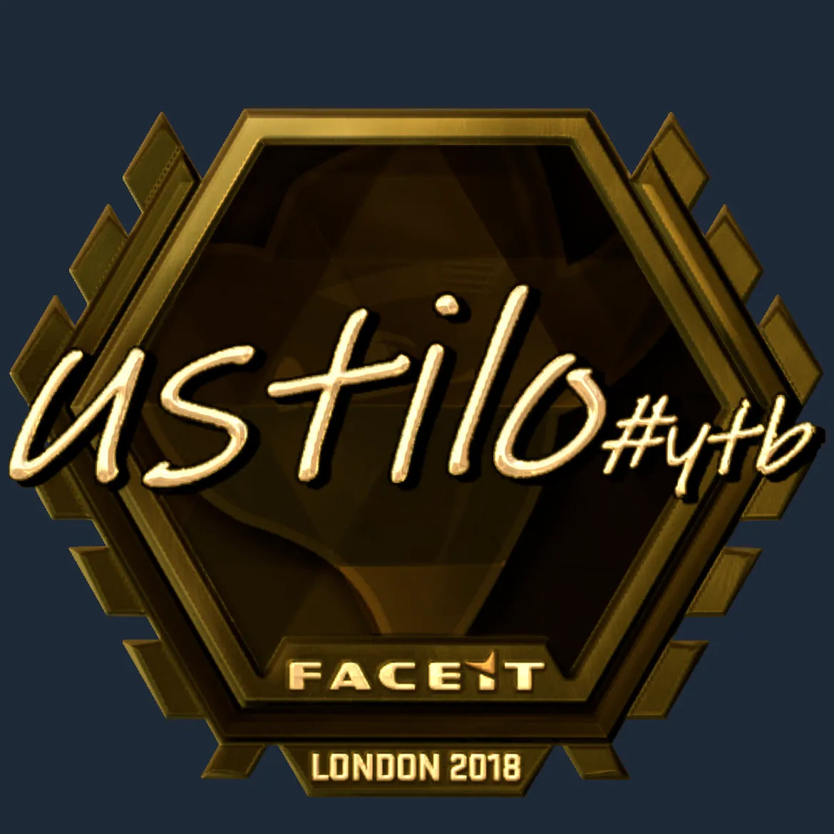Sticker | USTILO (Gold) | London 2018