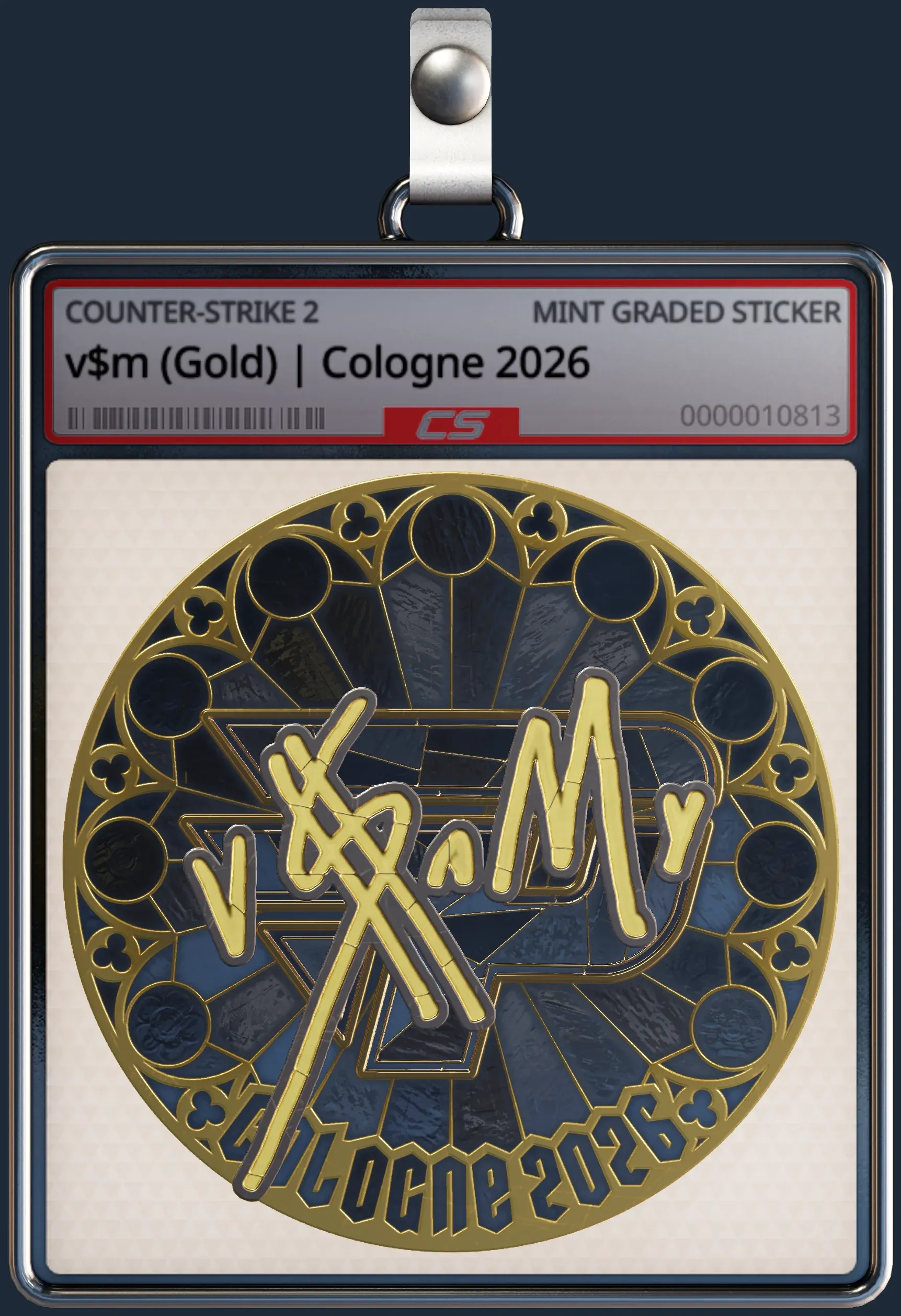 Sticker | v$m (Gold) | Cologne 2026