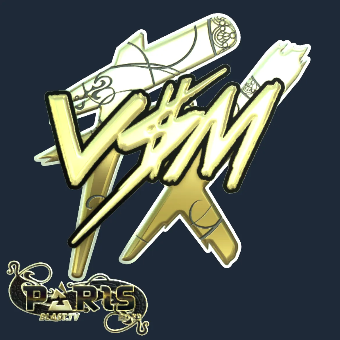 Sticker | v$m (Gold) | Paris 2023