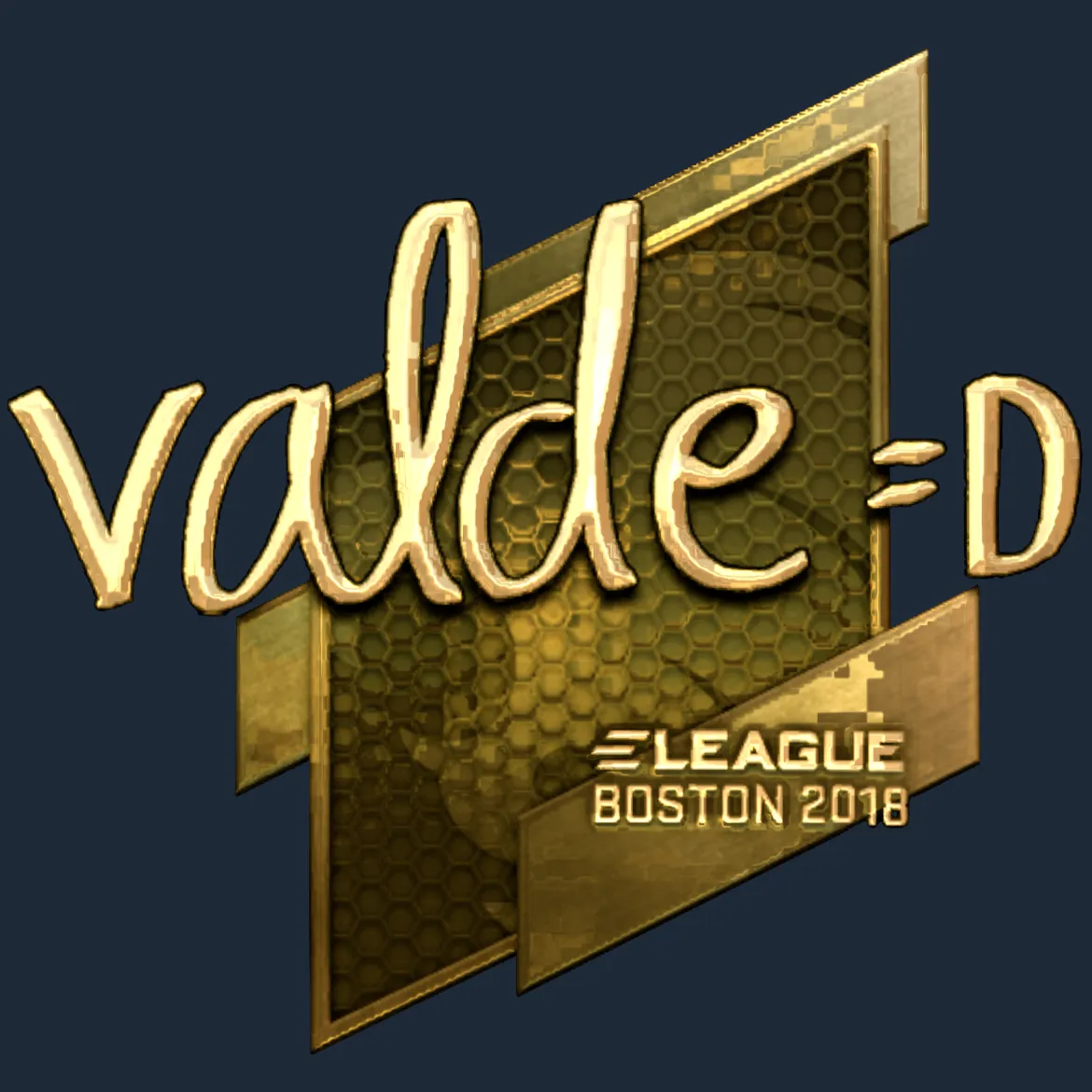 Sticker | v4lde (Gold) | Boston 2018