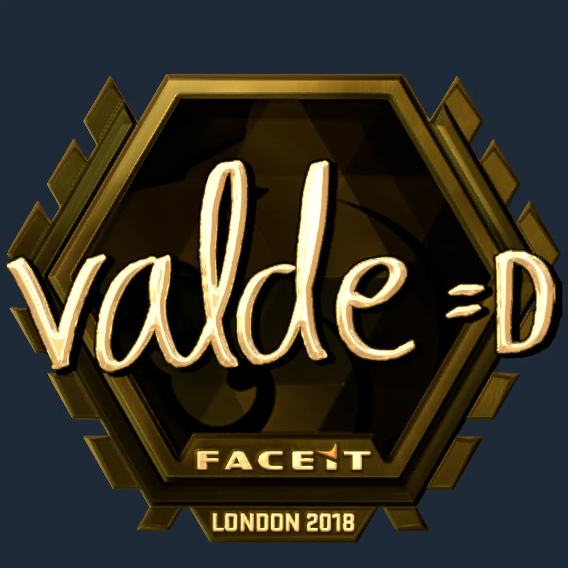 Sticker | v4lde (Gold) | London 2018
