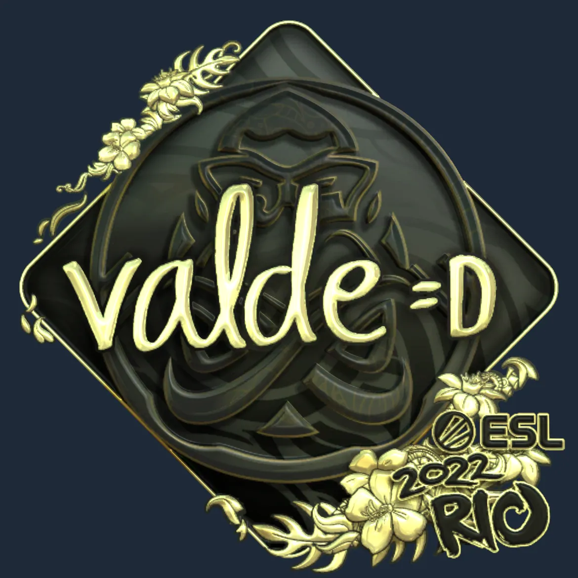 Sticker | v4lde (Gold) | Rio 2022