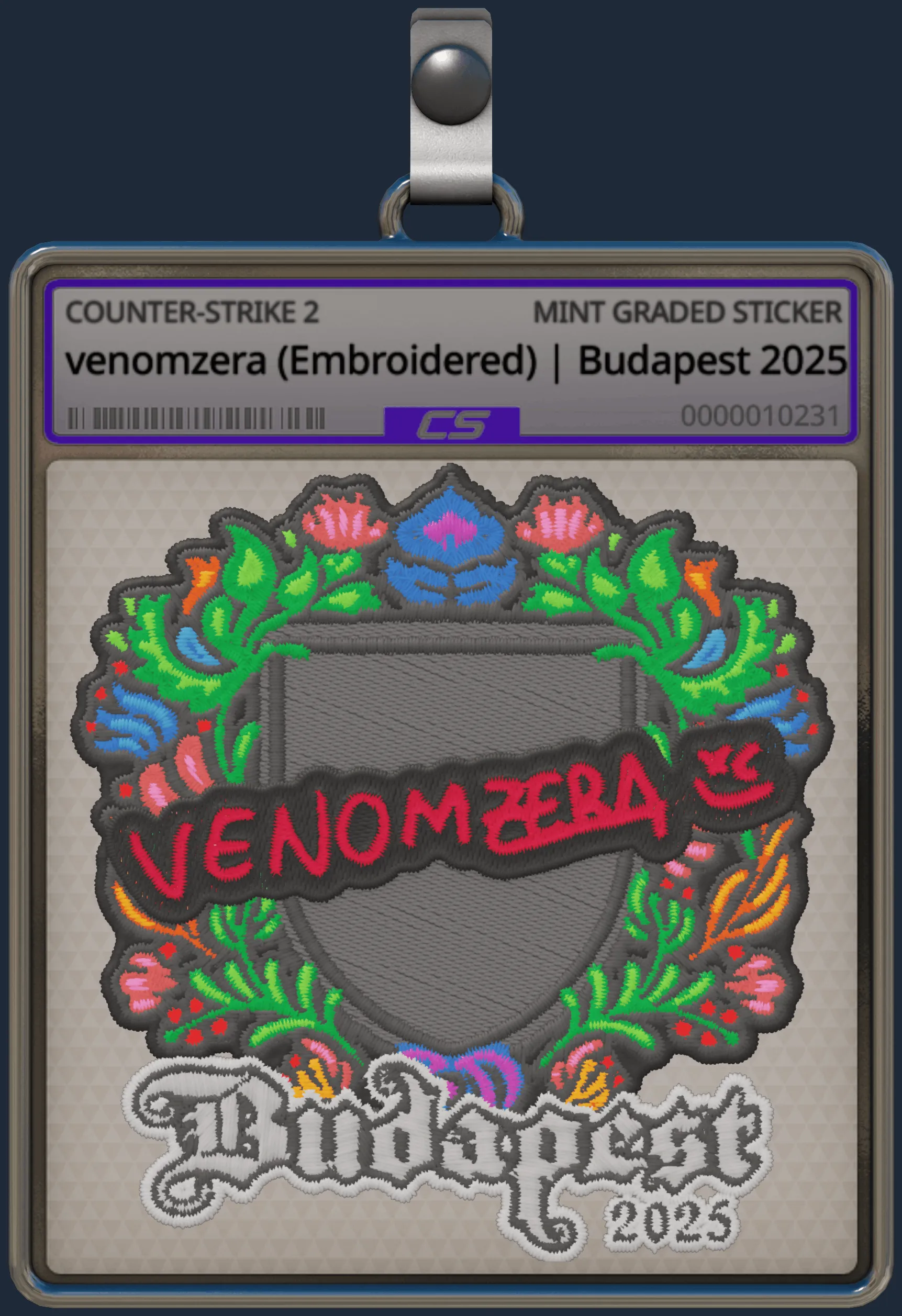 Sticker | venomzera (Embroidered) | Budapest 2025