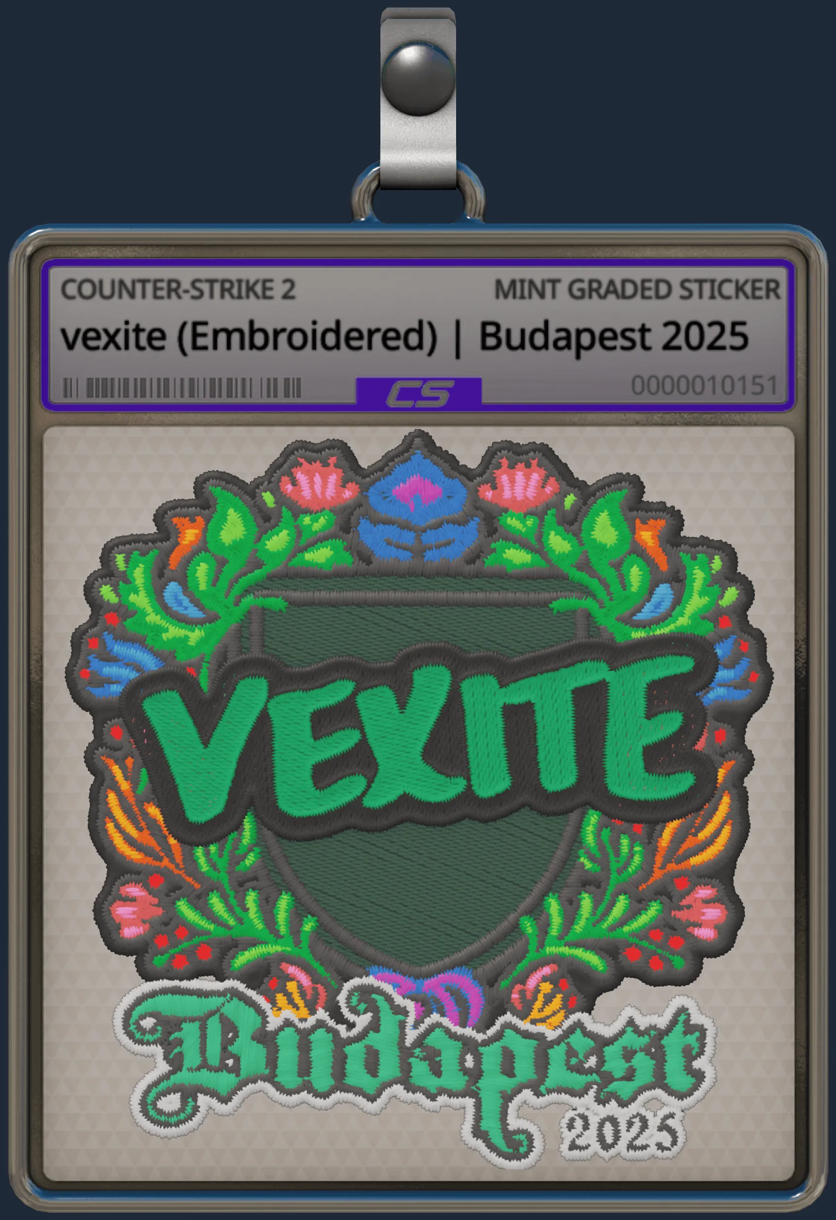 Sticker | vexite (Embroidered) | Budapest 2025