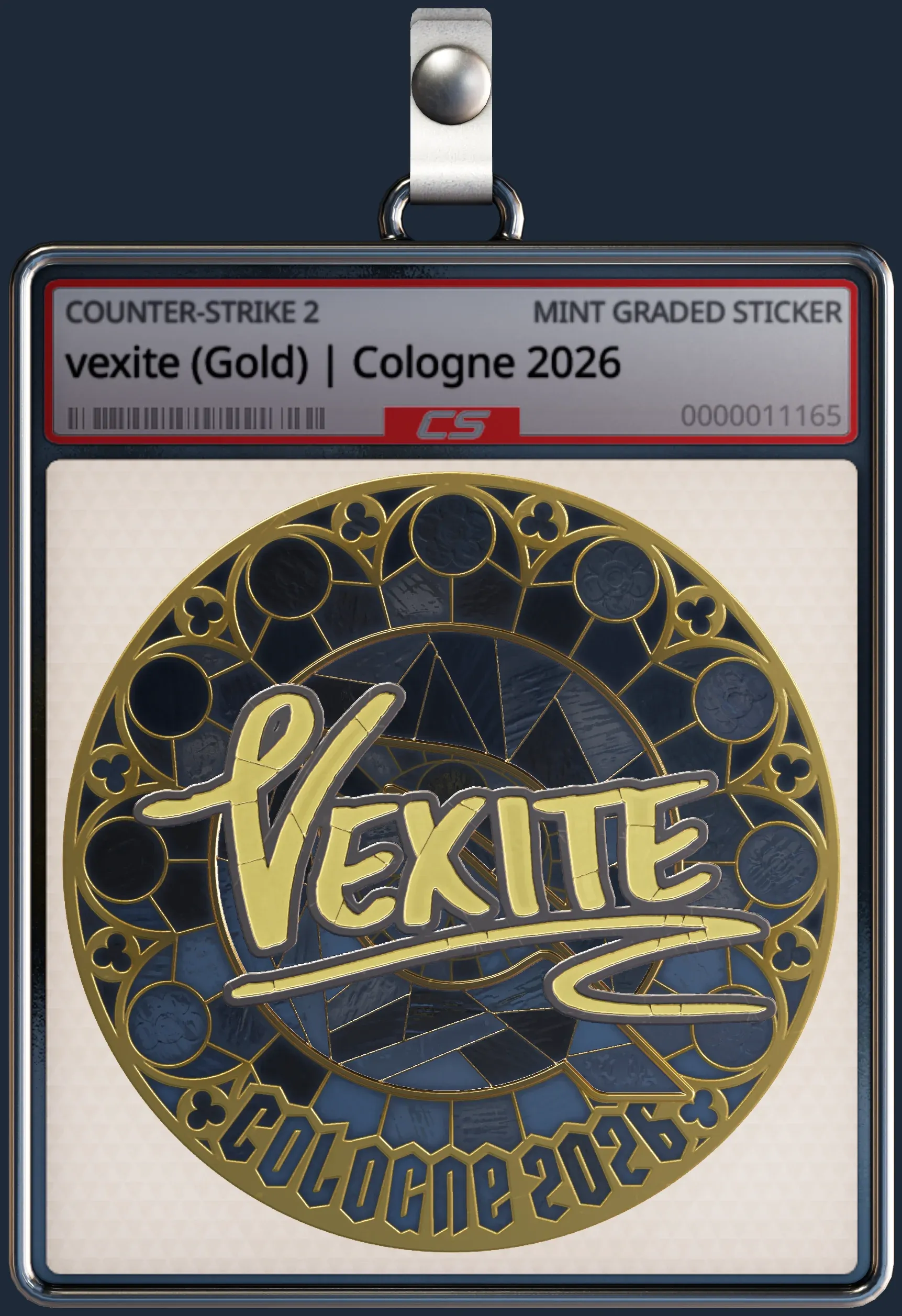 Sticker | vexite (Gold) | Cologne 2026