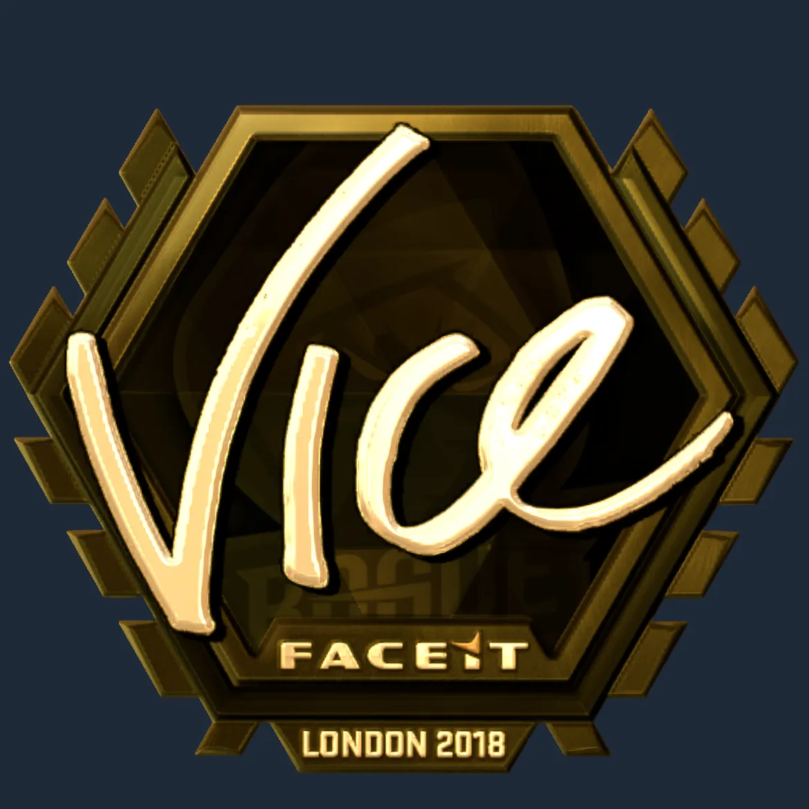 Sticker | vice (Gold) | London 2018