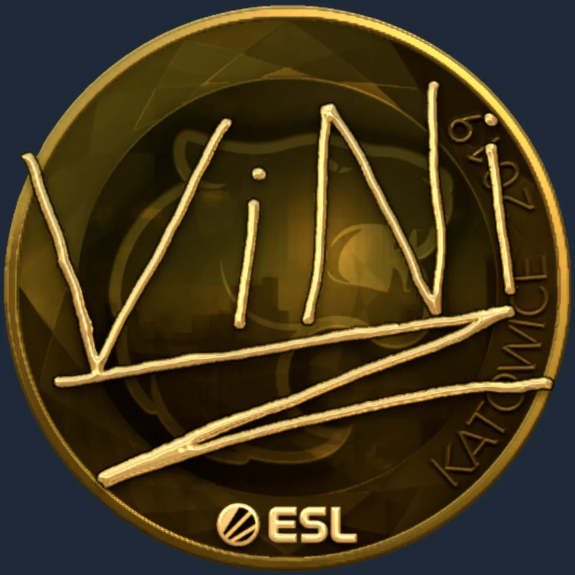 Sticker | VINI (Gold) | Katowice 2019