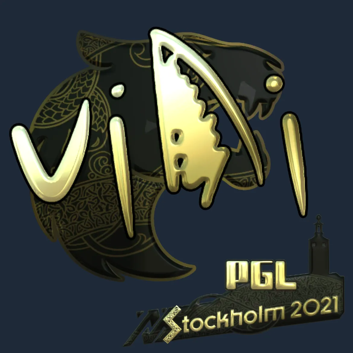 Sticker | VINI (Gold) | Stockholm 2021